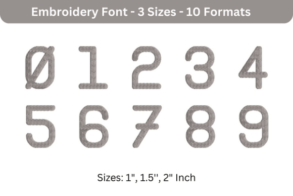 Follow Direction Font 0 to 9