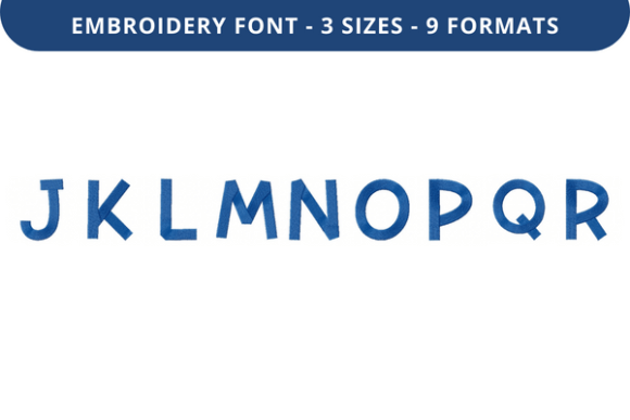 Gumbies Font Uppercase J to R